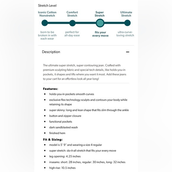 💐M jeans by Maurice’s Everflex Super Skinny high rise‎ stretch jeans - Picture 4 of 4